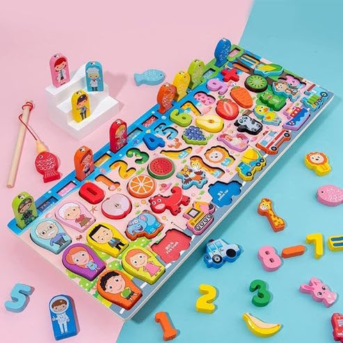 MyLittleTales Cartoon Character 6-in-1 Traffic Matching Board